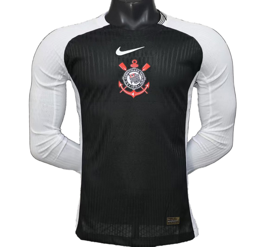 Corinthians 2025/26 Home Jersey – Player Version – Long Sleeve – White