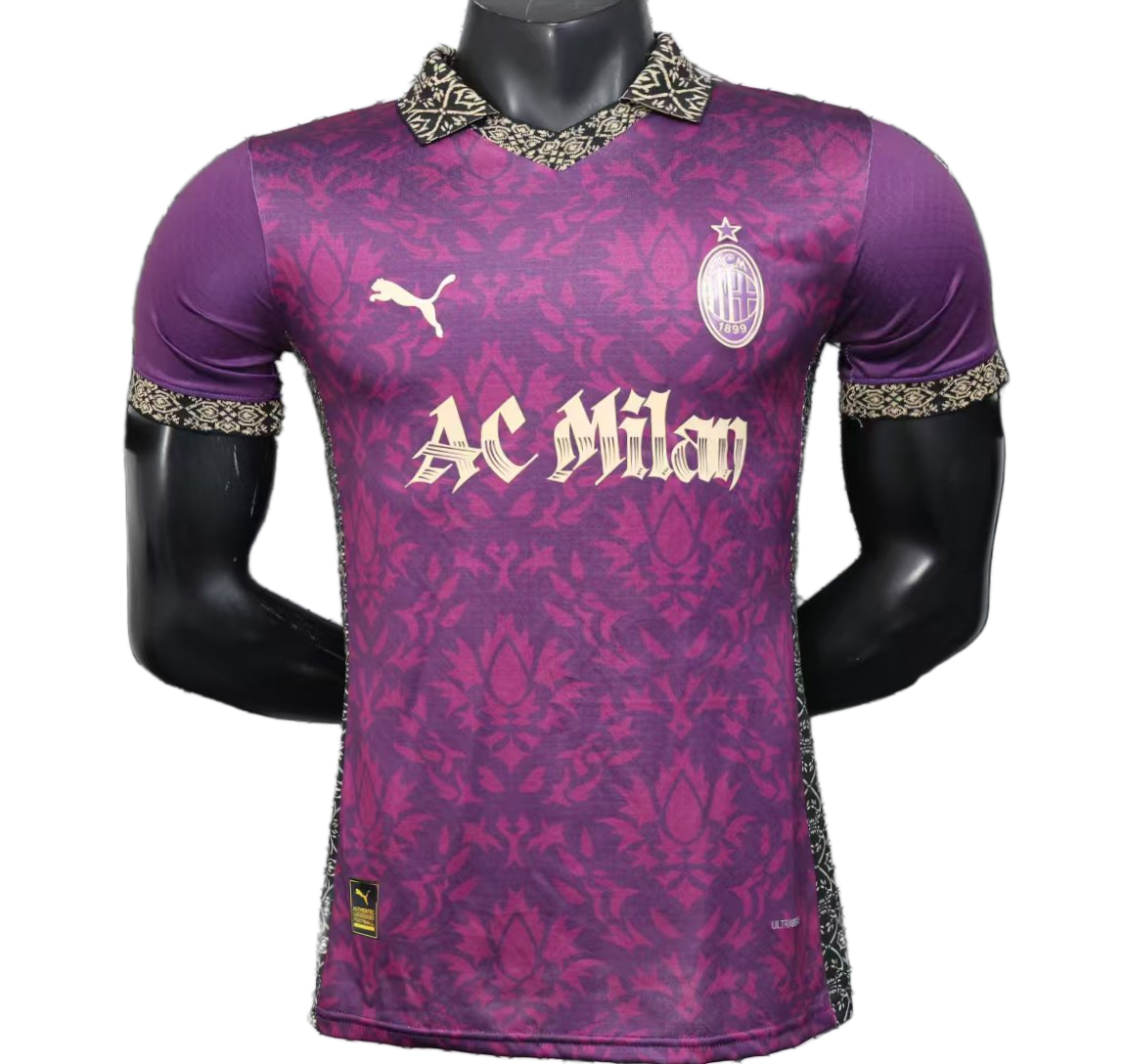 AC Milan 2025/26 Away Jersey – Player Version – Purple