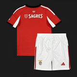 Benfica 2025/26 Home Kids Kit