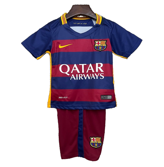 FC Barcelona 2015/16 Home Kids Kit – Retro Version