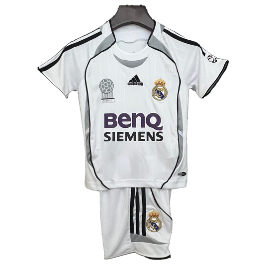 Real Madrid 2006/07 Home Kids Kit – Retro Version
