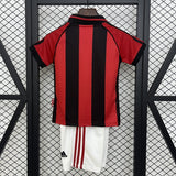 AC Milan 1998/99 Home Kids Kit – Retro Version