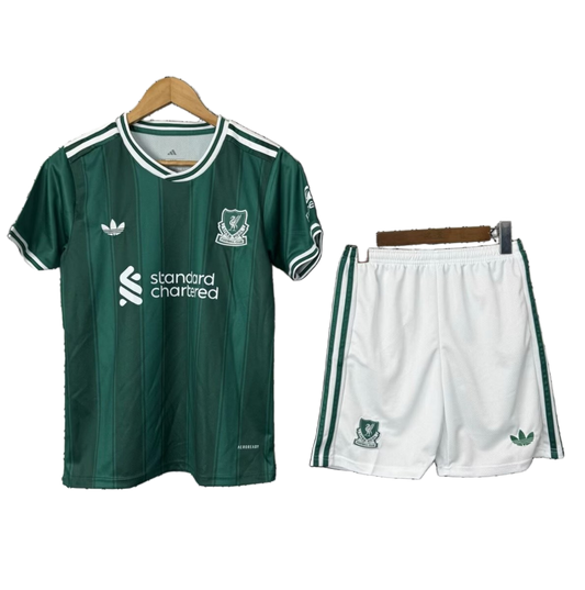 Liverpool 2025/26 Third Kids Kit – Green