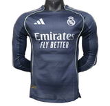 Real Madrid 2025/26 Away Jersey – Player Version – Long Sleeve