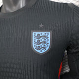 England 2025 Away Jersey – Player Version – Long Sleeve – Black