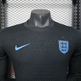 England 2025 Away Jersey – Player Version – Long Sleeve – Black