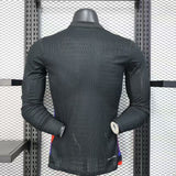 England 2025 Away Jersey – Player Version – Long Sleeve – Black