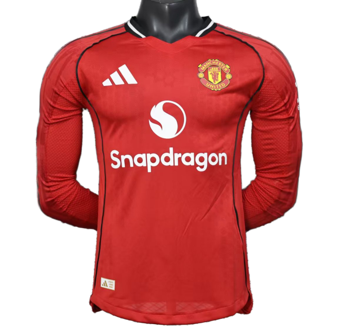 Manchester United 2025/26 Home Jersey – Player Version – Long Sleeve