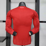 Manchester United 2025/26 Home Jersey – Player Version – Long Sleeve