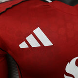 Manchester United 2025/26 Home Jersey – Player Version – Long Sleeve