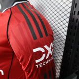 Manchester United 2025/26 Home Jersey – Player Version – Long Sleeve