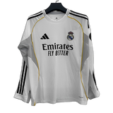 Real Madrid 2025/26 Home Jersey – Long Sleeve