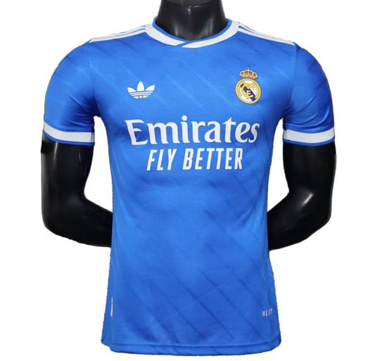 Real Madrid 2025/26 Third Jersey – Player Version – Blue
