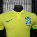 Brazil 2025 Home Jersey – Player Version – Retro Version – Yellow