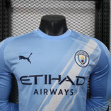 Manchester City 2025/26 Home Jersey – Player Version – Long Sleeve