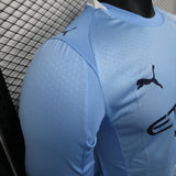 Manchester City 2025/26 Home Jersey – Player Version – Long Sleeve