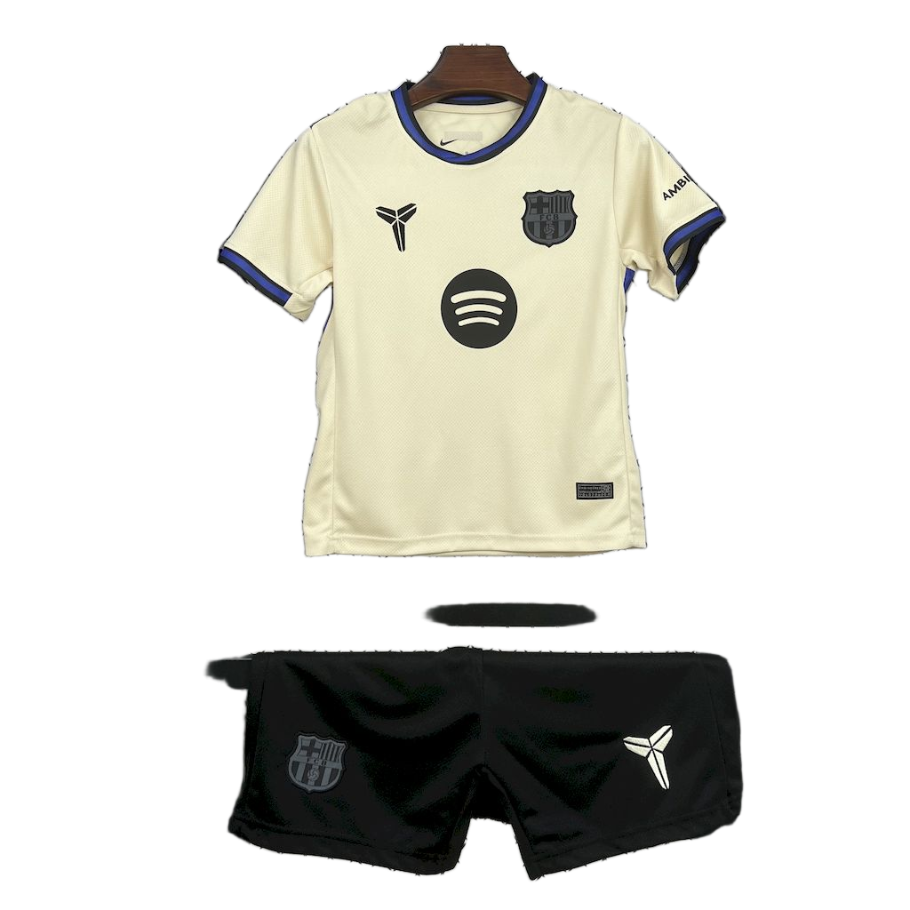 FC Barcelona 2025/26 Away Kids Kit