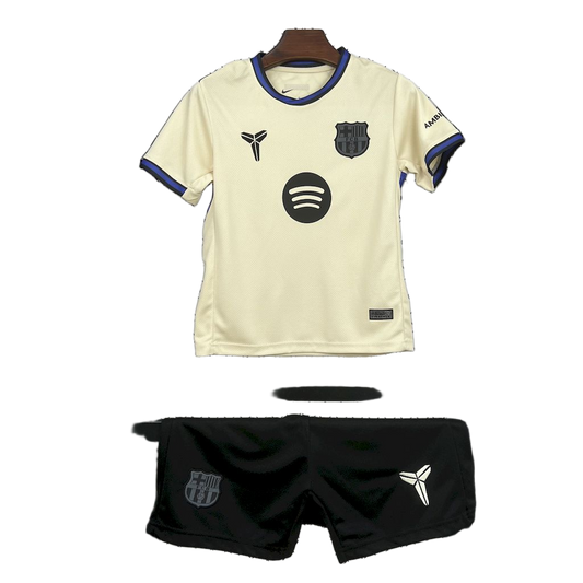 FC Barcelona 2025/26 Away Kids Kit
