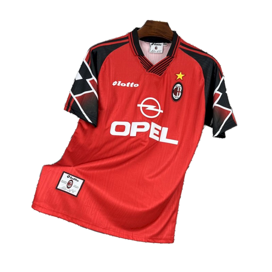 AC Milan 1998 Away Jersey – Retro Version – Red