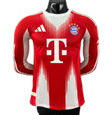 Bayern Munich 2025/26 Home Jersey – Player Version – Long Sleeve