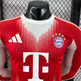 Bayern Munich 2025/26 Home Jersey – Player Version – Long Sleeve