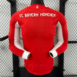Bayern Munich 2025/26 Home Jersey – Player Version – Long Sleeve