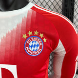 Bayern Munich 2025/26 Home Jersey – Player Version – Long Sleeve