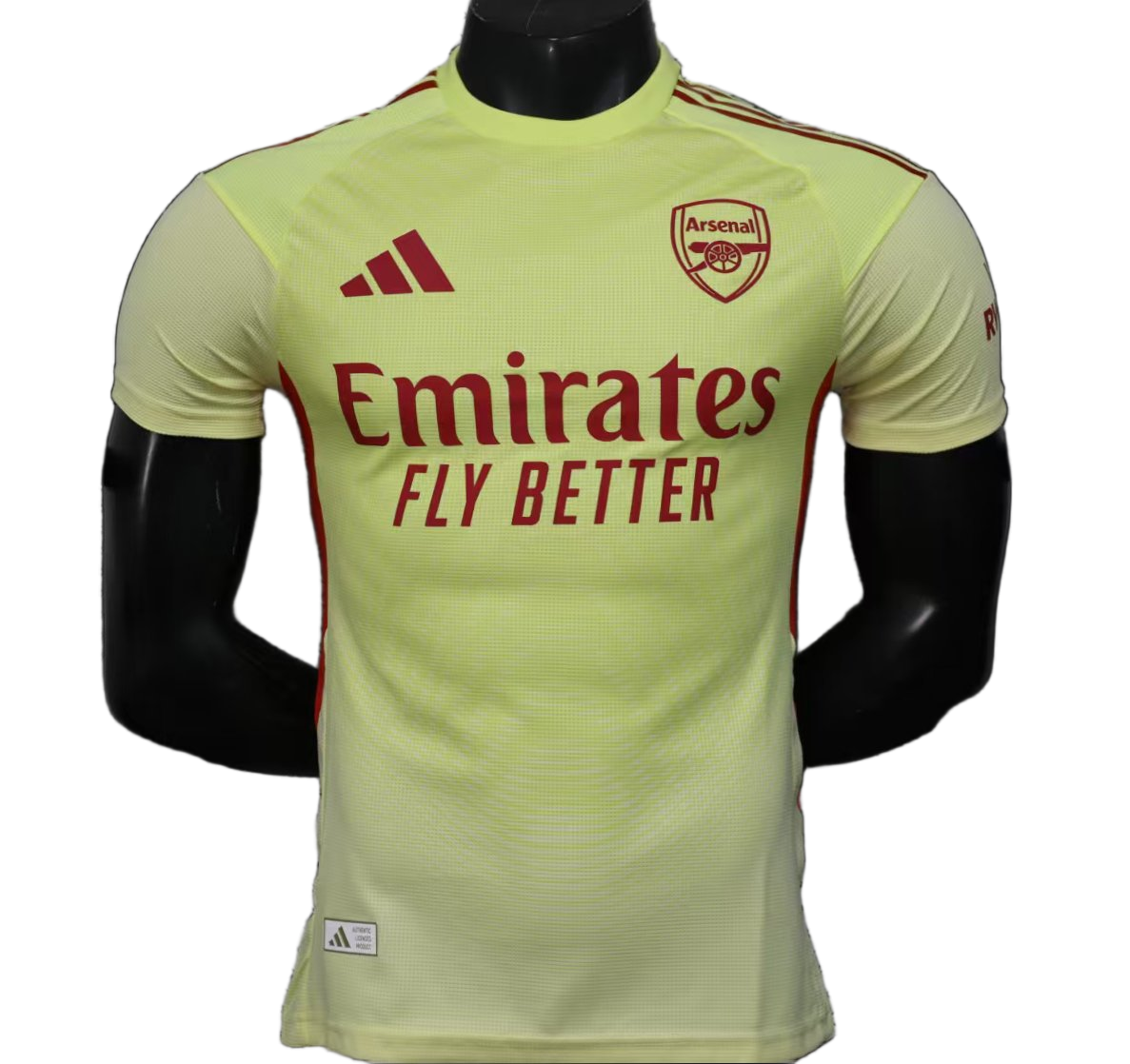Arsenal 2025/26 Goalkeeper Jersey – Player Version – Yellow