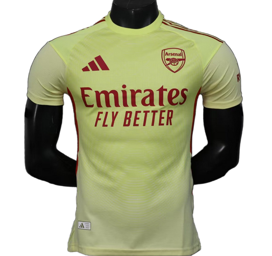 Arsenal 2025/26 Goalkeeper Jersey – Player Version – Yellow