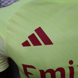 Arsenal 2025/26 Camiseta de portero – Versión jugador – Amarillo