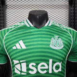 Newcastle United 2025/26 Away Jersey – Player Version – Green