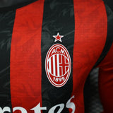 AC Milan 2025/26 Home Jersey – Player Version – Long Sleeve