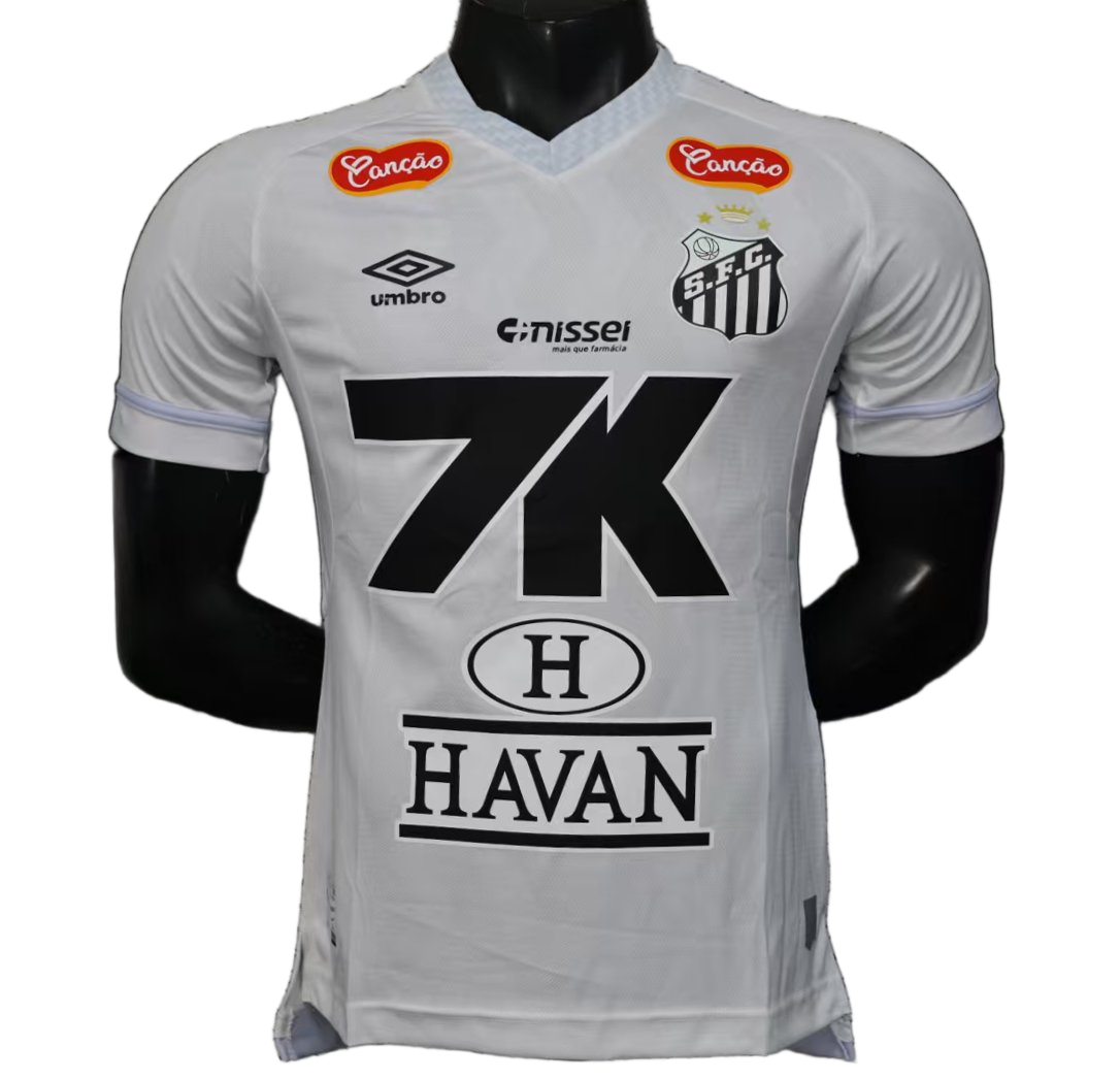 Santos 2025/26 Home Jersey – Player Version – All Sponsors