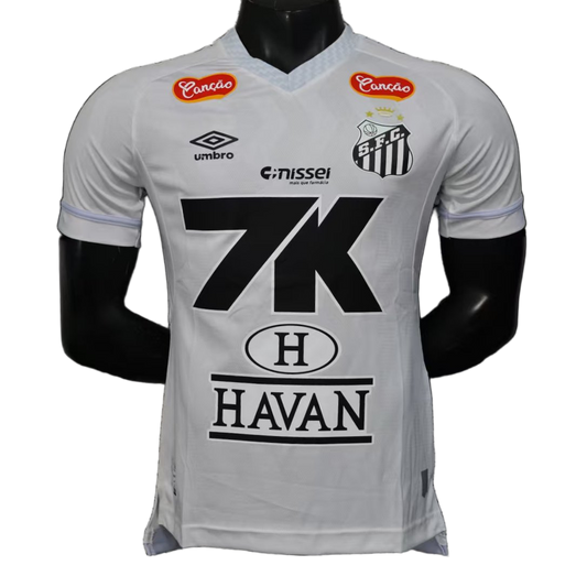 Santos 2025/26 Home Jersey – Player Version – All Sponsors