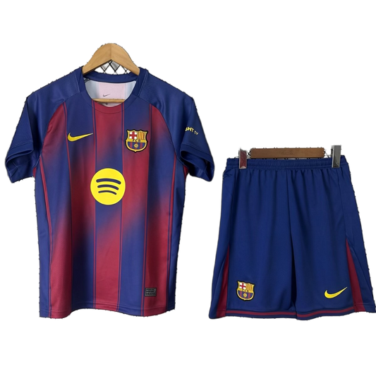FC Barcelona 2025/26 Home Kids Kit