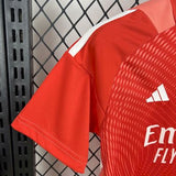 Real Madrid 2025/26 Goalkeeper Kids Kit – Red/Orange