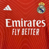 Real Madrid 2025/26 Goalkeeper Kids Kit – Red/Orange