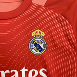 Real Madrid 2025/26 Goalkeeper Kids Kit – Red/Orange
