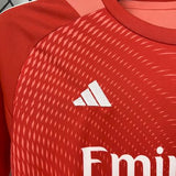 Real Madrid 2025/26 Goalkeeper Kids Kit – Red/Orange