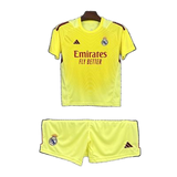 Real Madrid 2025/26 Goalkeeper Kids Kit – Yellow