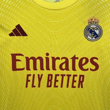 Real Madrid 2025/26 Goalkeeper Kids Kit – Yellow