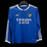 Real Madrid 2025/26 Third Jersey – Long Sleeve – Blue