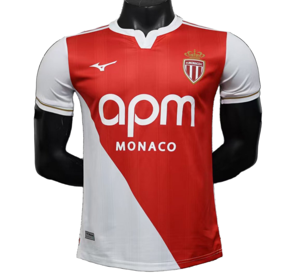 AS Monaco 2025/26 Home Jersey – Player Version