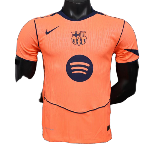 FC Barcelona 2025/26 Third Jersey – Player Version – Orange