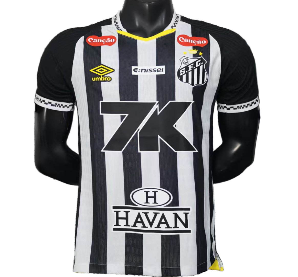 Santos 2025/26 Away Jersey – Player Version – All Sponsors