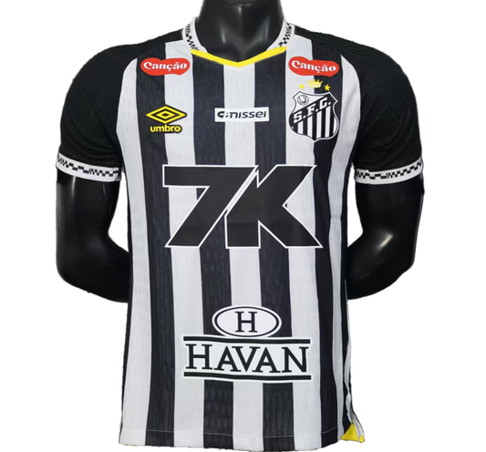Santos 2025/26 Away Jersey – Player Version – All Sponsors