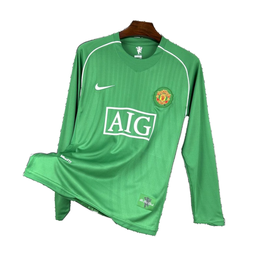 Manchester United 2007/08 Goalkeeper Jersey – Long Sleeve – Retro Version – Green