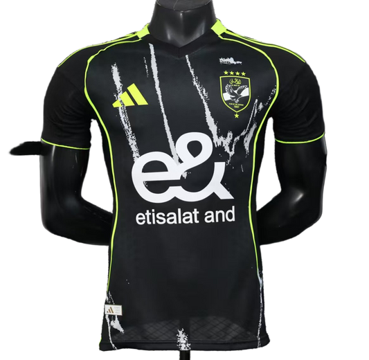 Al Ahly 2025/26 Away Jersey – Player Version – Black