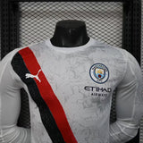 Manchester City 2025/26 Away Jersey – Player Version – Long Sleeve