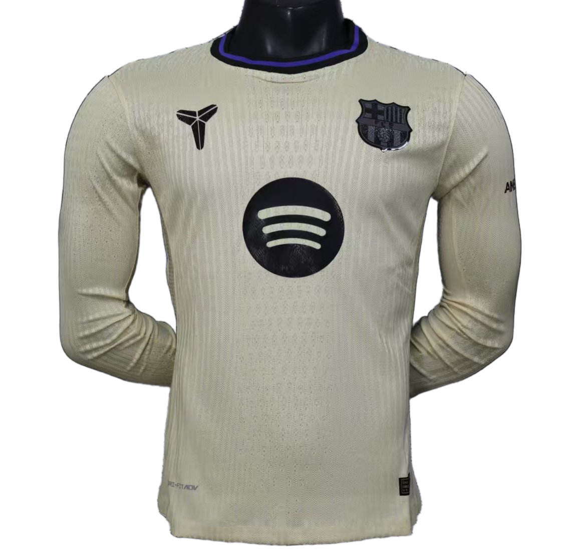 FC Barcelona 2025/26 Away Jersey – Player Version – Long Sleeve